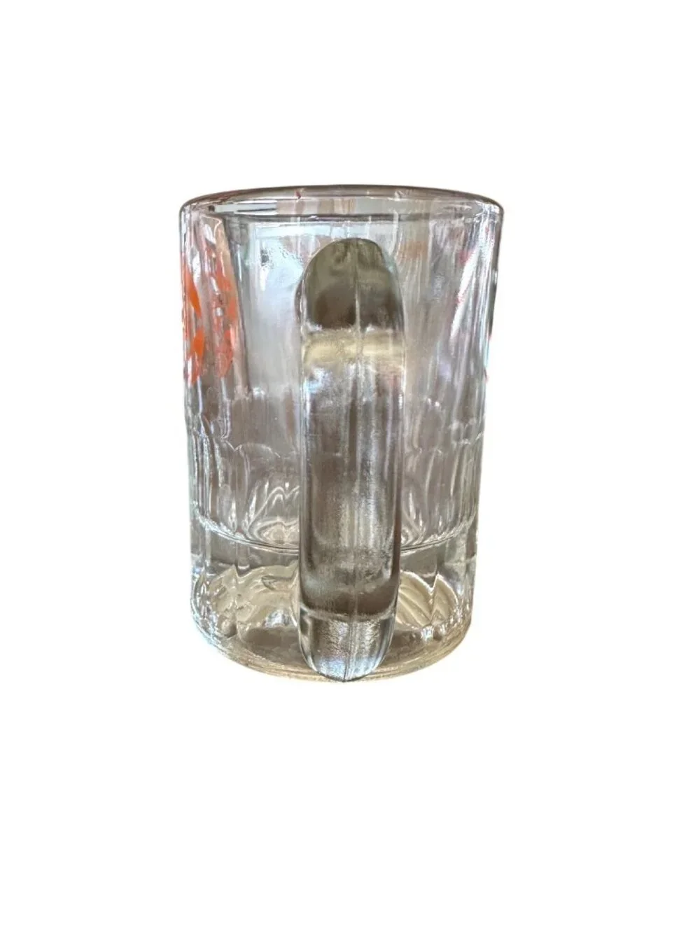 A&W Root Beer Vintage Glass Mug With Handle - Retro Orange Logo - Heavy-Duty